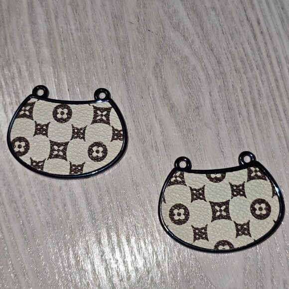 Purse Keychain Blanks Set of 2 Beige - Picture 2 of 2